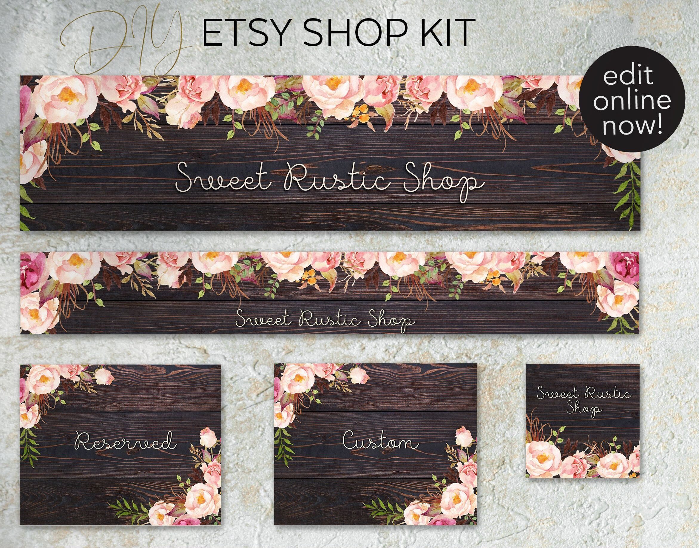 Etsy Shop Banner Template