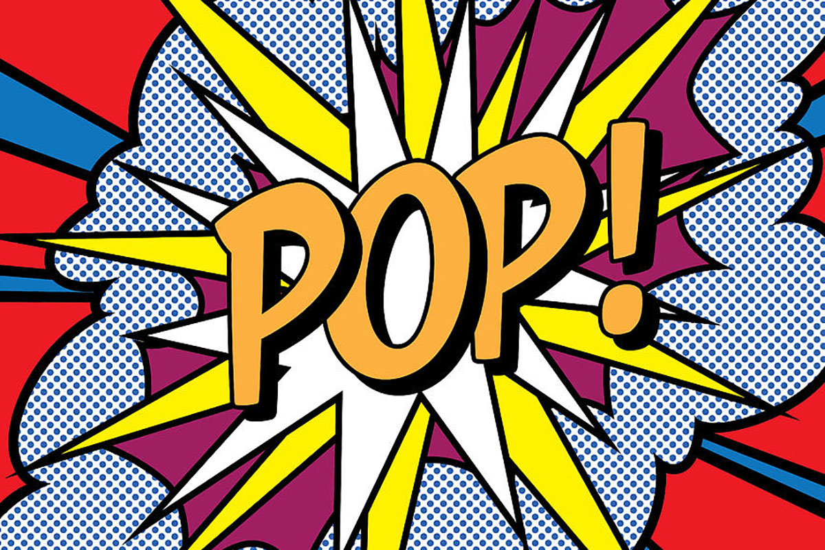 Pop art graphic designing