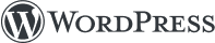 Black WordPress logo